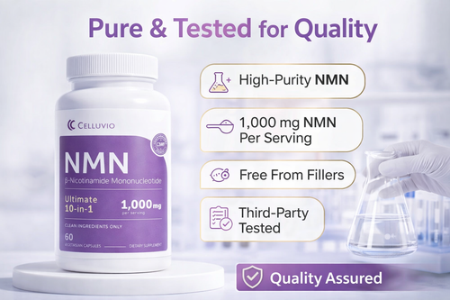 Complex 1, 000Mg Per Dose, 120 Plant-Based Capsules | 10-In-1 Formula Containing Nicotinamide Mononucleotide, Vitamin C, Resveratrol, Coq10, TMG, Quercetin, And Glutathione | Precursor for NAD+ Supplements